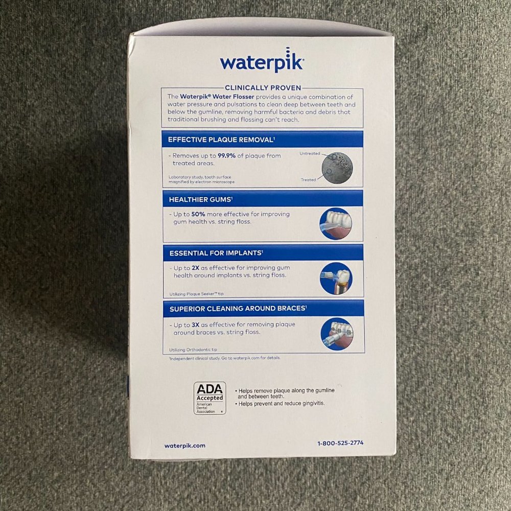 Waterpik Ultra Water Flosser WP-100W with 6 Tips - BRAND NEW - Picture 3 of 14